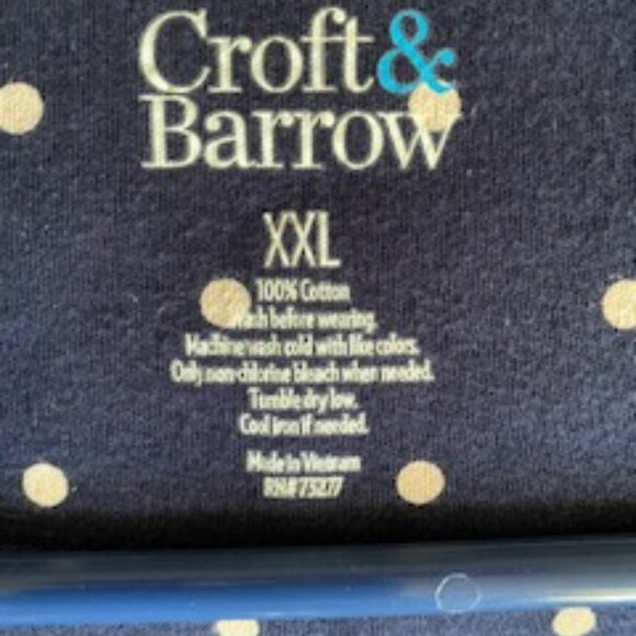 LIKE NEW:Plus Size notch neck Croft & Barrow short sleeve woman's shirt - Picture 2 of 2